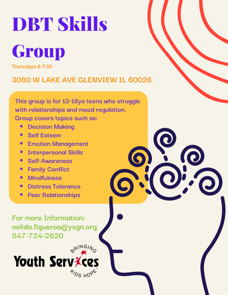 Dialectical Behavior Therapy (DBT) skills group at Youth Services