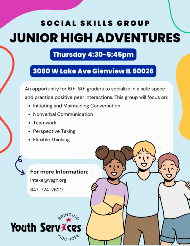 Junior High Adventures Process Group at Youth Services